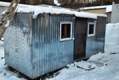 Вагончик распашонка, отделка оргалитом Вагончик распашонка, отделка оргалитом