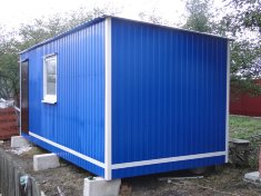 Бытовка БД-1 с тамбуром, пластиковое окно Бытовка БД-1 с тамбуром, пластиковое окно